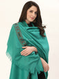 Pashtush India Womens Shawls Pashtush Womens Aztec Weave Shawl From Himachal, Green