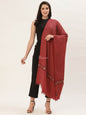 Pashtush India Womens Shawls Pashtush Womens Aztec Weave Shawl From Himachal, Red