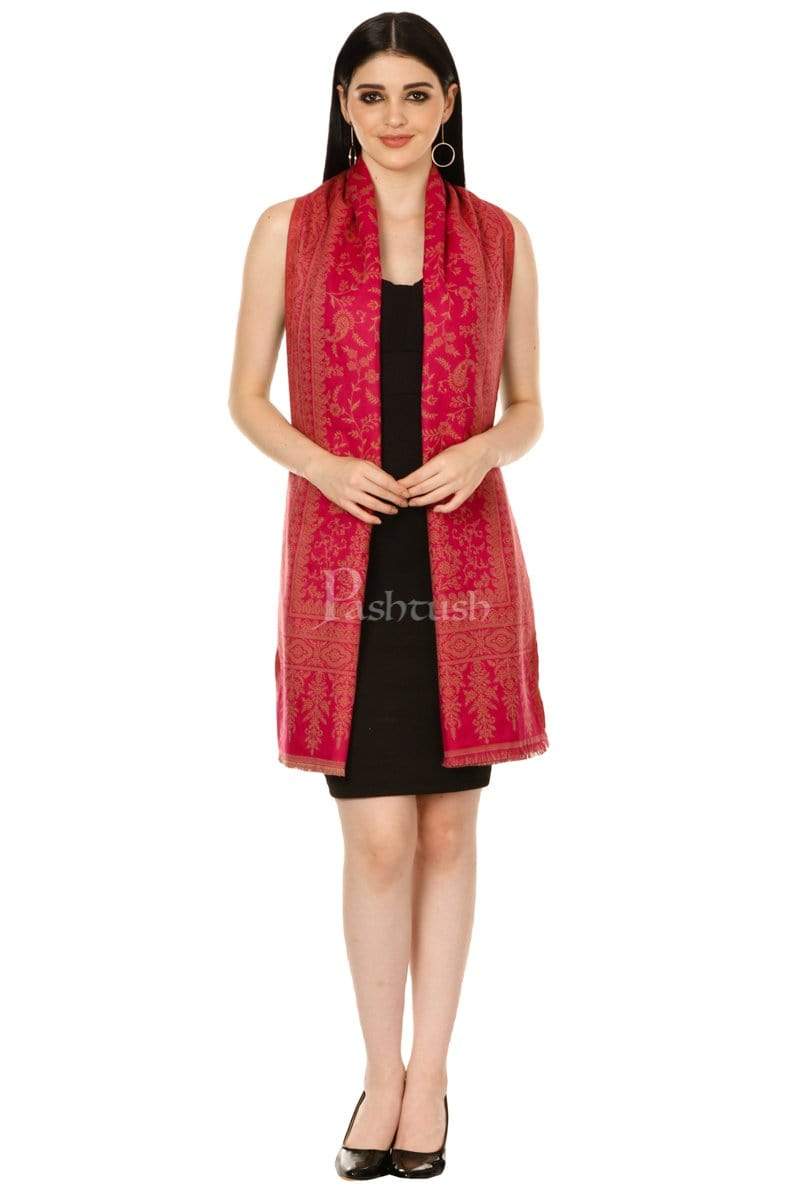 Pashtush Shawl Store Stole Pashtush Womens Bamboo Jacquard Scarf, Reversible