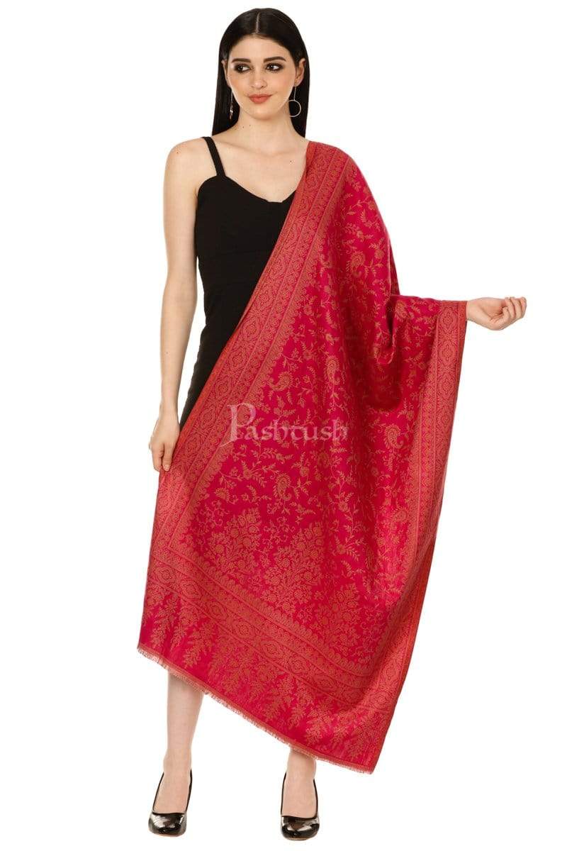 Pashtush Shawl Store Stole Pashtush Womens Bamboo Jacquard Scarf, Reversible