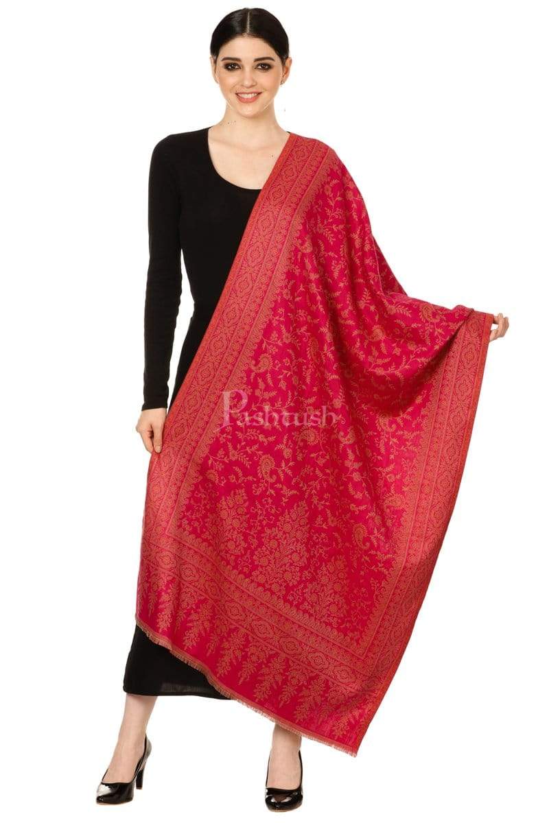 Pashtush Shawl Store Stole Pashtush Womens Bamboo Jacquard Scarf, Reversible