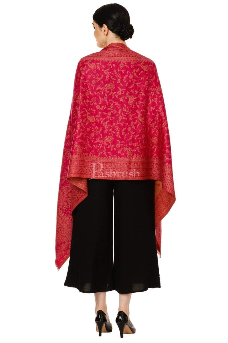 Pashtush Shawl Store Stole Pashtush Womens Bamboo Jacquard Scarf, Reversible