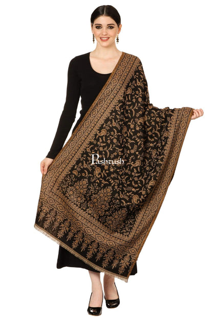 Pashtush Shawl Store Stole Pashtush Womens Bamboo Jacquard Scarf, Reversible