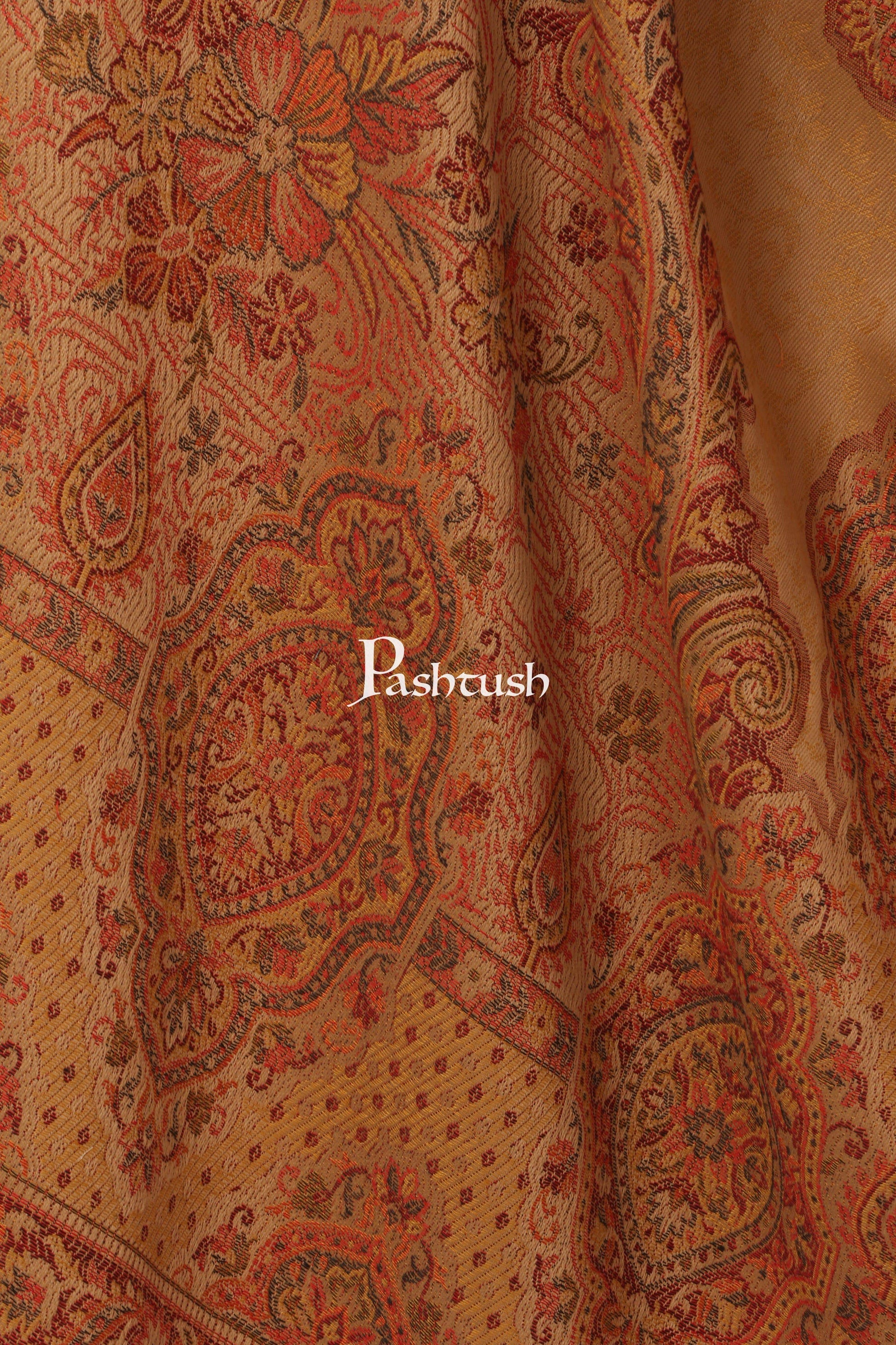 Pashtush India 70x200 Pashtush Womens Bamboo Jacquard Scarf, Reversible