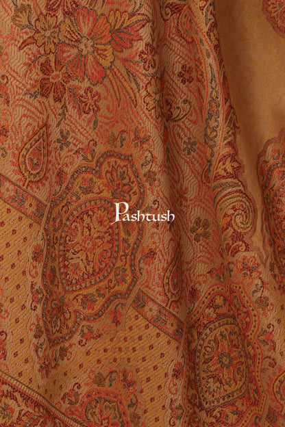 Pashtush India 70x200 Pashtush Womens Bamboo Jacquard Scarf, Reversible