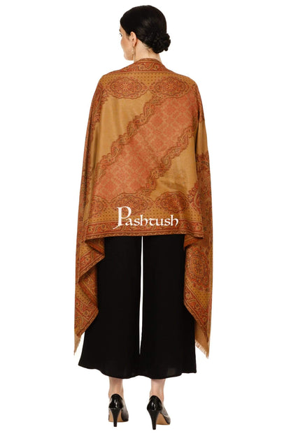 Pashtush India 70x200 Pashtush Womens Bamboo Jacquard Scarf, Reversible
