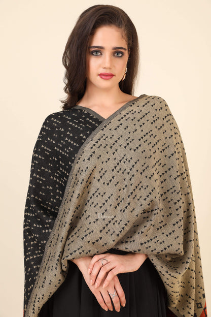 Pashtush India 70x200 Pashtush Womens Bamboo Jacquard Scarf, Reversible