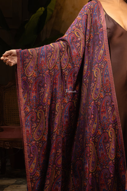 Pashtush India Womens Shawls Pashtush Womens Bamboo Shawl, Chanting Paisley Design, Multicolour