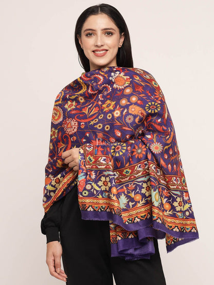 Pashtush India Womens Shawls Pashtush womens bamboo shawl, kalamkari printed design, Multicolour