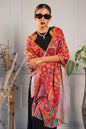 Pashtush India womens scarf and Stoles Pashtush Womens Bamboo Stole, Pasiley Print Design, Multicolour