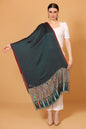 Pashtush India Womens Stoles and Scarves Scarf Pashtush womens Bamboo stole, Reversible Ethnic Weave Palla design, Multicolour