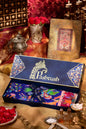 Pashtush India Gift Pack Pashtush womens Bamboo Stole, Shikardar design, Blue