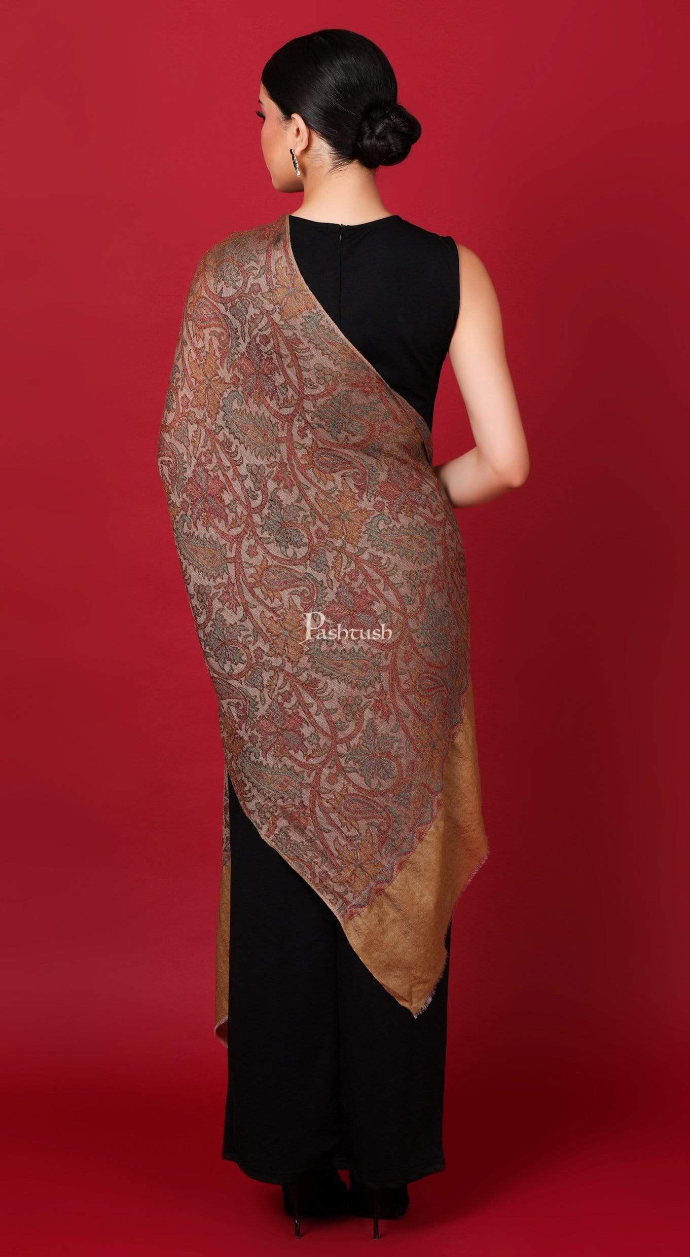 Pashtush Store Stole Pashtush Womens Cashmere and Wool Scarf