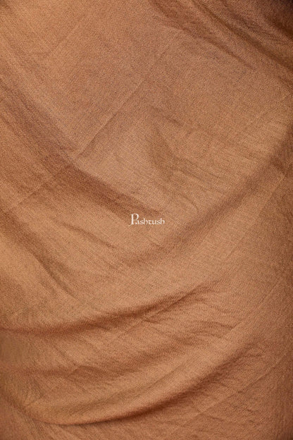 Pashtush Shawl Store Stole Pashtush Womens Cashmere Pashmina Scarf, Diamond Weave, Earthy Tan