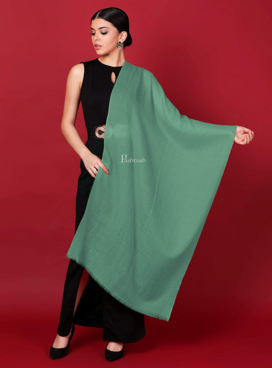 Pashtush India 70x200 Pashtush Womens Cashmere Pashmina Scarf, Diamond Weave, Pistachio Green
