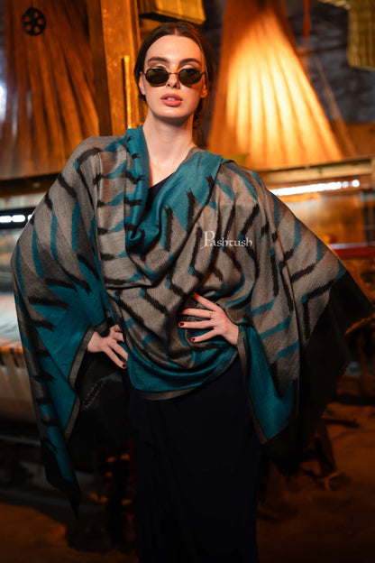 Pashtush India Womens Stoles and Scarves Scarf Pashtush Womens Cashmere Stole,  Design, Multicolour