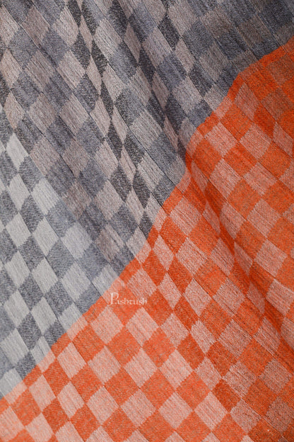 Pashtush Store Stole Pashtush Womens Cashmere Wool Scarf, Reversible Twin Coloured Scarf, Amber Skies