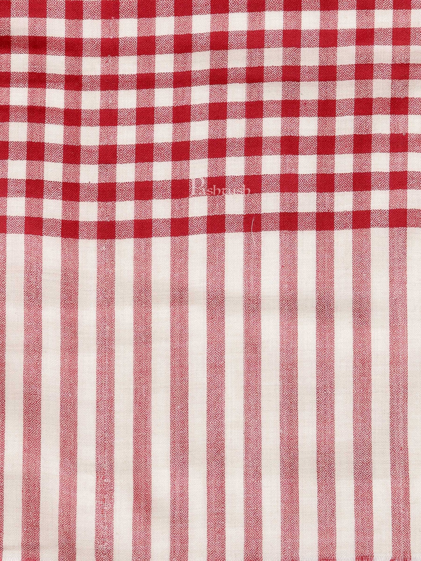 Pashtush India Womens Shawls Pashtush Womens Check Shawl, Ultra Soft Wool, Full Size