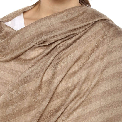 Pashtush Womens Checkered Self Shawl, In Extra Soft Fine Wool, Large Size