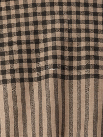 Pashtush India Womens Shawls Pashtush Womens Checkered Shawl, In Extra Soft Fine Wool, Large Size