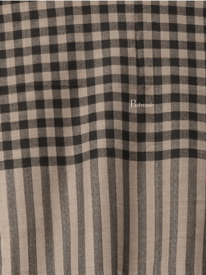 Pashtush India Womens Shawls Pashtush Womens Checkered Shawl, In Extra Soft Fine Wool, Large Size