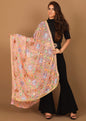 Pashtush Shawl Store Dupatta Pashtush Womens Chiffon Dupatta with Multicoloured Embroidery, Phulkari