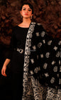 Pashtush India 114x228 Pashtush Womens Chiffon Dupatta with Multicoloured Embroidery, Phulkari