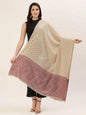 Pashtush India Womens Shawls Pashtush Womens Embroidery Shawl, Jacquard Palla, Fine Wool