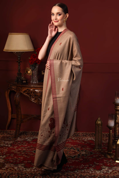 Pashtush India 114x228 Pashtush Womens Embroidery Shawl, Large and Warm