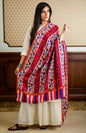Pashtush India Womens Shawls Pashtush Womens Ethnic Print Shawl, Multicoloured, 100% Pure Wool (Woolmark Certified)