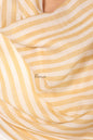 Pashtush India womens scarf and Stoles Pashtush Womens Extra Fine Silk Wool Stole, Woven Stripes, Extra Soft, Sunflower Ivory