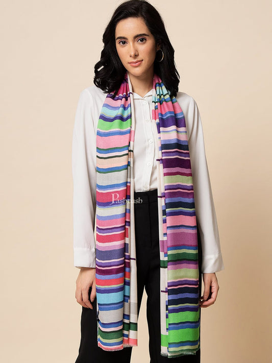 Pashtush India Womens Stoles and Scarves Scarf Pashtush Womens Extra Fine Soft Bamboo Stole, Multicolour