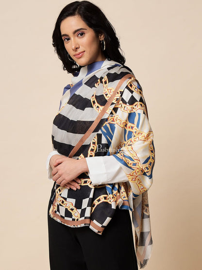 Pashtush India Womens Stoles and Scarves Scarf Pashtush Womens Extra Fine Soft Bamboo Stole, Multicolour