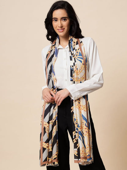 Pashtush India Womens Stoles and Scarves Scarf Pashtush Womens Extra Fine Soft Bamboo Stole, Multicolour