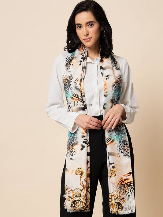 Pashtush India Womens Stoles and Scarves Scarf Pashtush Womens Extra Fine Soft Bamboo Stole, Multicolour