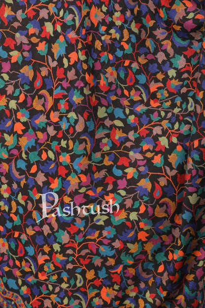 Pashtush India 100x200 Pashtush Womens Extra Fine Soft Kaani Weave Shawl, Fine Wool