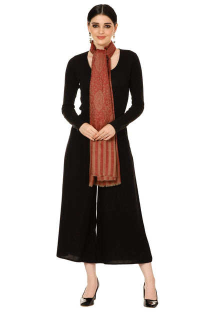 Pashtush Shawl Store Shawl Pashtush Womens Extra Fine Wool Blend Pashmina Shawl Soft Ultra Light Weight Maroon