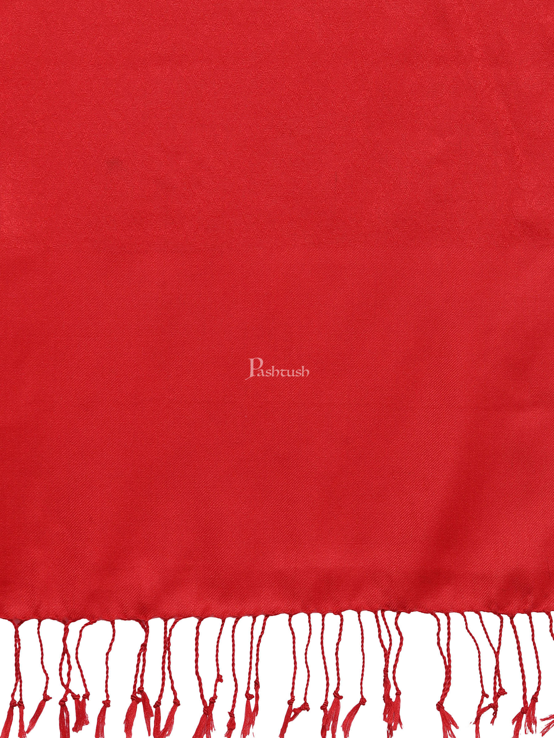Pashtush India Womens Stoles and Scarves Scarf Pashtush Womens Extra Fine Wool Scarf, Stole, Scarlet Red (Solid Colour)
