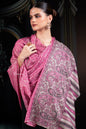 Pashtush India Womens Shawls Pashtush Womens Extra Fine Wool Shawl, Extra Fine Wool Palla, Paisley Design, Fuchsia