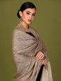 Pashtush India 114x228 Pashtush Womens Extra Fine Wool Shawl, Jacquard, Soft, Warm and Ultra Light Weight