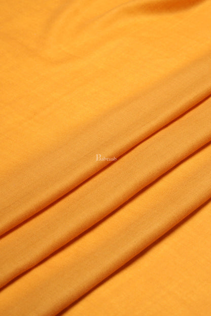 Pashtush India Womens Shawls Pashtush Womens Extra Fine Wool Shawl, Solid Weave Design, Mustard