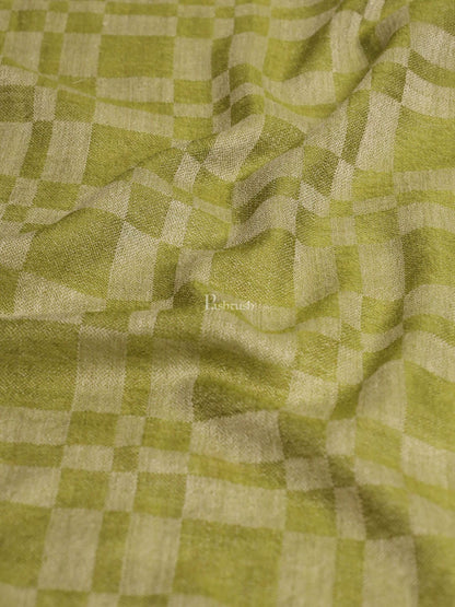 Pashtush India Womens Stoles and Scarves Scarf Pashtush womens Extra Fine Wool Stole, extra fine wool design, Green