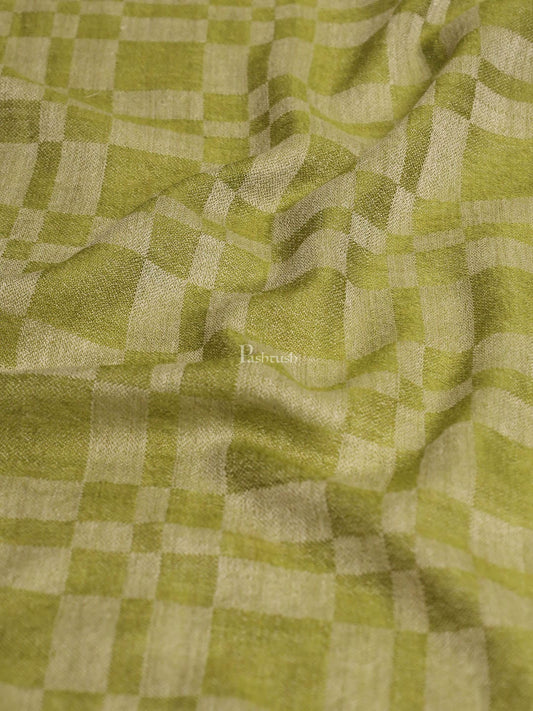 Pashtush India Womens Stoles and Scarves Scarf Pashtush womens Extra Fine Wool Stole, extra fine wool design, Green