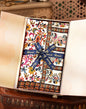 Pashtush India Gift Pack Pashtush Womens Extra Fine Wool Stole, Hand Print Nalki Embroidery Design, Ivory