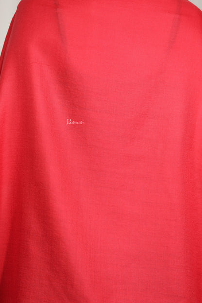 Pashtush India Womens Stoles Pashtush Womens Extra Fine Wool Stole, Solid Plain Design, Red