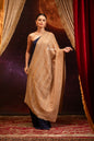 Pashtush India Womens Shawls Pashtush Womens Extra Fine Wool Stole, Twilight Design, Beige