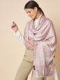 Pashtush India Womens Stoles and Scarves Scarf Pashtush Womens Extra Soft Bamboo Stole, Ethnic  Design, Multicolour