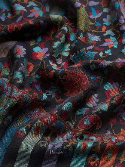 Pashtush India Womens Stoles and Scarves Scarf Pashtush Womens Extra Soft Bamboo Stole, Ethnic  Palla Design, Multicolour