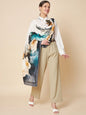 Pashtush India Womens Stoles and Scarves Scarf Pashtush Womens Extra Soft Bamboo Stole, Paisley  Design, Multicolour