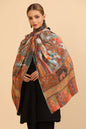 Pashtush India Womens Stoles and Scarves Scarf Pashtush Womens Extra Soft Bamboo Stole, Printed Paisley Design, Multicolour